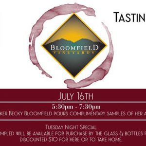 Tasting Tuesday featuring Bloomfield Vineyards