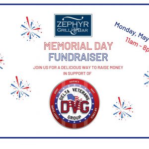 Memorial Day at Zephyr Grill & Bar